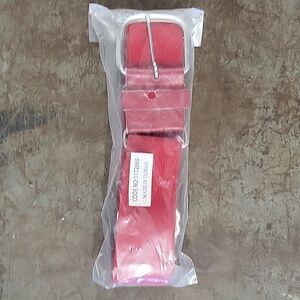 Red Youth Baseball Belt